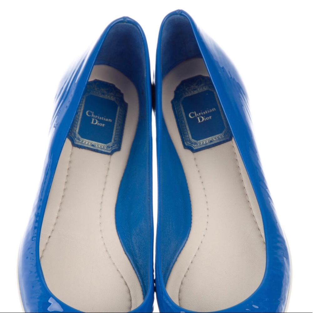 Christian Dior Def Cruise Patent Leather Flats Size 7.5 - Picture 2 of 16